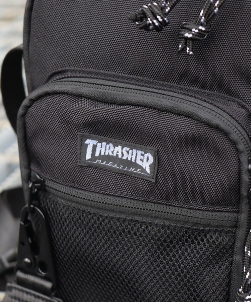 THRASHER（スラッシャー）の「【THRASHER/スラッシャー】カナビラキーホルダー付き ミニショルダーバッグ/ショルダーバッグ（ショルダーバッグ・メンズ・ブラック・FREE）」の3枚目の写真