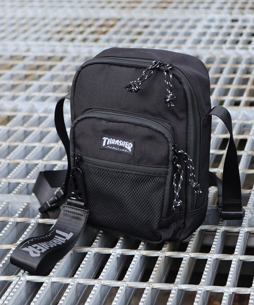 THRASHER（スラッシャー）の「【THRASHER/スラッシャー】カナビラキーホルダー付き ミニショルダーバッグ/ショルダーバッグ（ショルダーバッグ・メンズ・ブラック・FREE）」の17枚目の写真