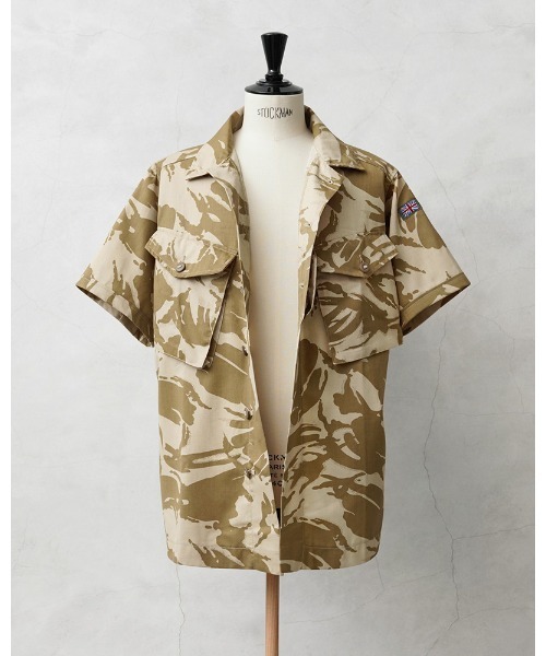 MILITARY(ミリタリー)の「WAIPER.inc 実物 新品 デッドストック イギリス軍 リメイク TROPICAL COMBAT S/S シャツ(シャツ/ブラウス・メンズ・ブラウン系カモフラージュ・1/4/6/8/9/5/7)」の9枚目の写真