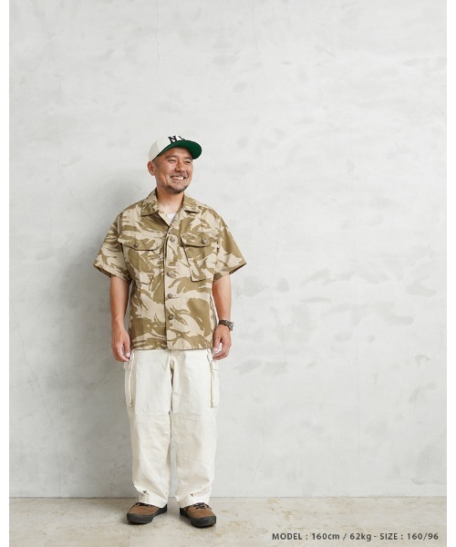 MILITARY(ミリタリー)の「WAIPER.inc 実物 新品 デッドストック イギリス軍 リメイク TROPICAL COMBAT S/S シャツ(シャツ/ブラウス・メンズ・ブラウン系カモフラージュ・1/4/6/8/9/5/7)」の7枚目の写真