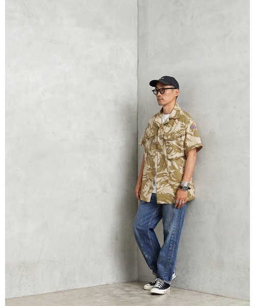 MILITARY(ミリタリー)の「WAIPER.inc 実物 新品 デッドストック イギリス軍 リメイク TROPICAL COMBAT S/S シャツ(シャツ/ブラウス・メンズ・ブラウン系カモフラージュ・1/4/6/8/9/5/7)」の13枚目の写真