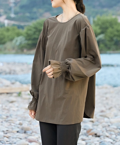 セール】【2点セット 】 キャンディ袖 バックリボン 長袖 ラッシュ