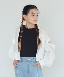 GLOBAL WORK | タンクセット肩あきシアーシャツ/130976(シャツ/ブラウス)