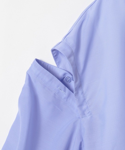 GLOBAL WORK（グローバルワーク）の「タンクセット肩あきシアーシャツ/130976（シャツ/ブラウス・キッズ・オフホワイト/サックスブルー・130cm/140cm/150cm/160cm）」の21枚目の写真