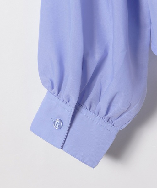 セール】タンクセット肩あきシアーシャツ/130976（シャツ/ブラウス