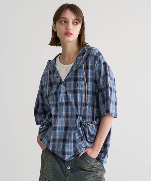 WISH FOR EVER（ウィッシュフォーエバー）の「DRAWCODE HOOD SHIRT