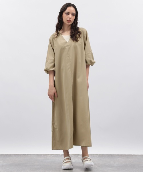 LAKOLE（ラコレ）の「袖ボリュームワンピース / 142630（ワンピース・レディース・ブラック/ベージュ/ブラウン・SMALL/MEDIUM）」の3枚目の写真