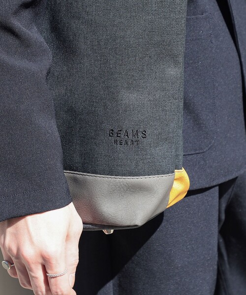 BEAMS HEART（ビームスハート）の「【ユニセックス】ポリエステル 杢素材 コンビ トート バッグ（ノートPC収納）（トートバッグ・メンズ・チャコールグレー/ブラック・ONE SIZE）」の22枚目の写真