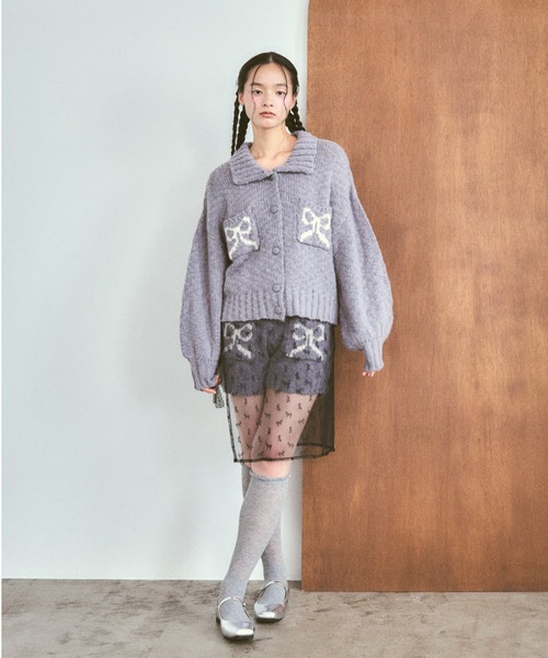 poiregnee（ポワニェ）の「［select］レースラップスカート（スカート・レディース・ブラック/ホワイト・FREE）」の5枚目の写真