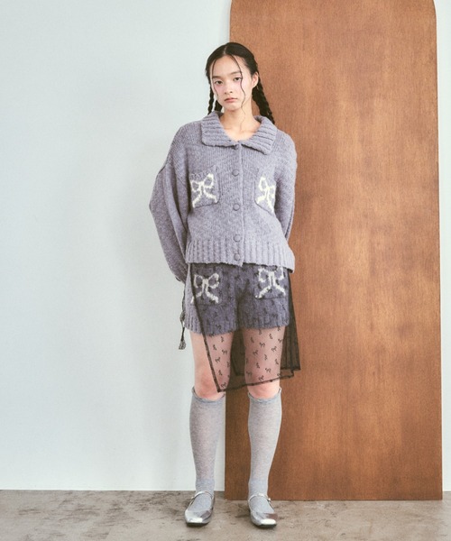 poiregnee（ポワニェ）の「［select］レースラップスカート（スカート・レディース・ブラック/ホワイト・FREE）」の6枚目の写真