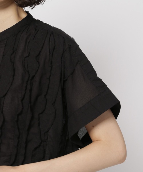 niko and...(ニコアンド)の「ノーカラーテープブラウス(シャツ/ブラウス・レディース・オフホワイト/イエロー/ブラック・FREE)」の16枚目の写真