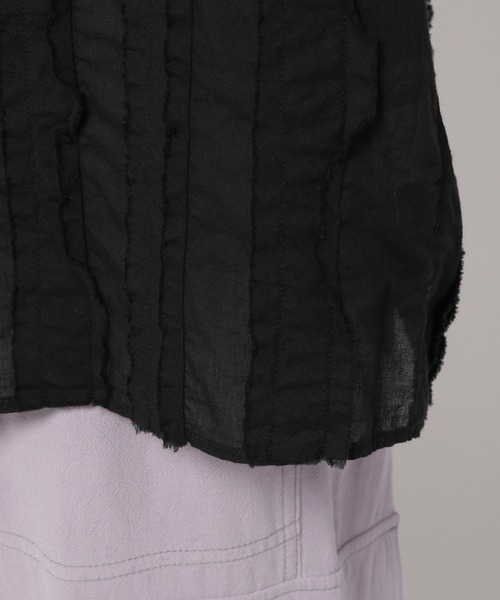 niko and...(ニコアンド)の「ノーカラーテープブラウス(シャツ/ブラウス・レディース・オフホワイト/イエロー/ブラック・FREE)」の17枚目の写真