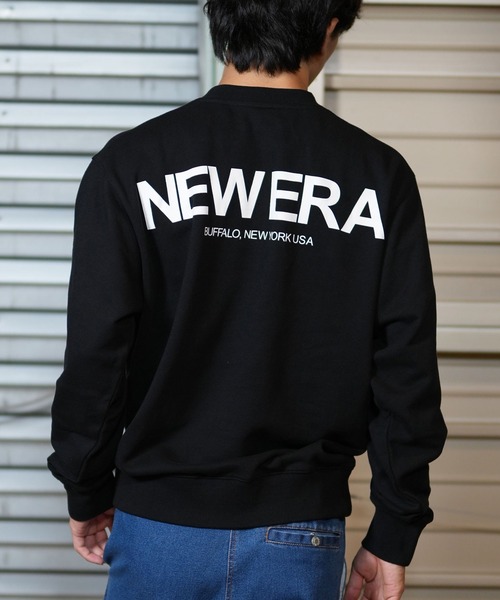 NEW ERA(ニューエラ)の「NEW ERA/ニューエラ スウェットトレーナー バックプリント リラックス 中厚手 ユニセックス 14324645/14324646/14324647(スウェット・メンズ・ブラック/オートミール/ブラウン・L/M/XL/2XL)」の2枚目の写真