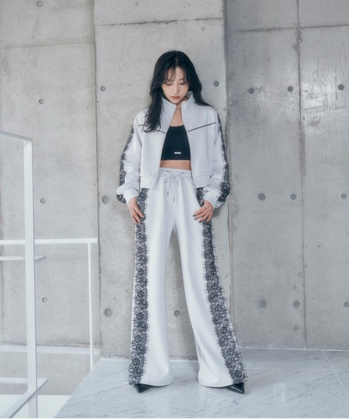 ANDGEEBEE（アンジービー）の「レースラインパンツ（その他パンツ・レディース・グレー/ブラック・FREE）」の5枚目の写真