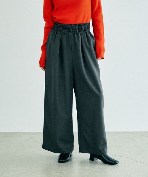 OM12出品 LEPSIM（レプシィム）の「ギャザーワイドパンツAW 133638（その他