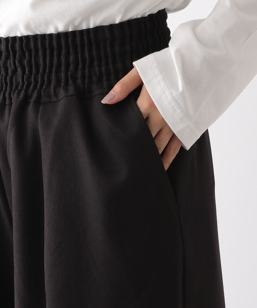 LEPSIM（レプシィム）の「ギャザーワイドパンツAW　133638（その他パンツ・レディース・ブラック/アイボリー/モカ/チャコールグレー・FREE）」の9枚目の写真
