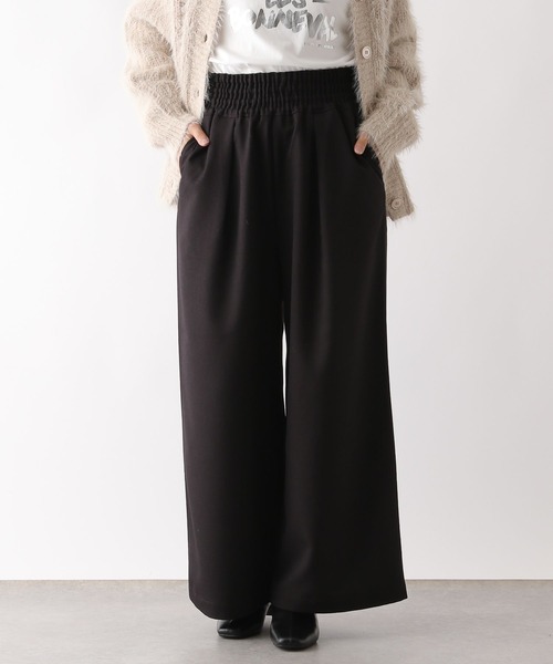 LEPSIM（レプシィム）の「ギャザーワイドパンツAW　133638（その他パンツ・レディース・ブラック/アイボリー/モカ/チャコールグレー・FREE）」の17枚目の写真