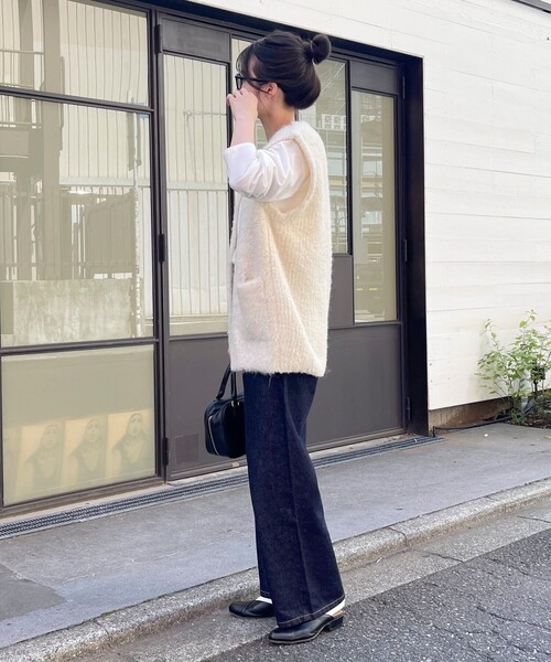 fredy emue（フレディエミュ）の「ウール混ニットベスト（ベスト・レディース・アイボリー/ベージュ・38）」の5枚目の写真