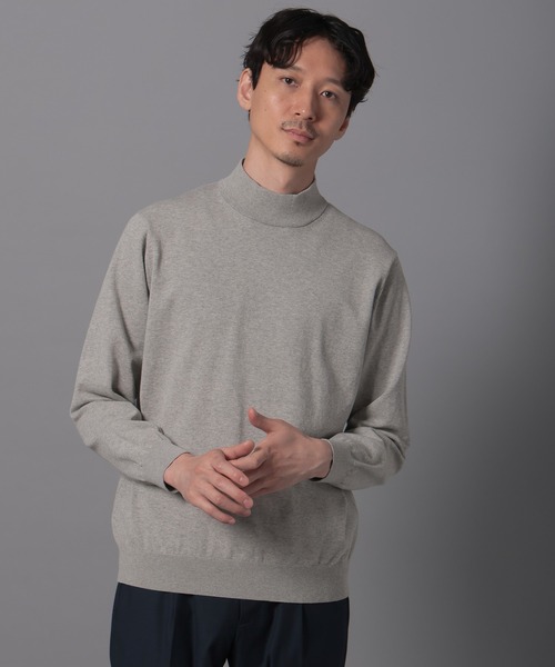 WAAC ワック 長袖ニットセーター 1/M 刺繍 グレー　カシミヤ100% WOMEN ESSENTIAL ニットカーディガン グレー