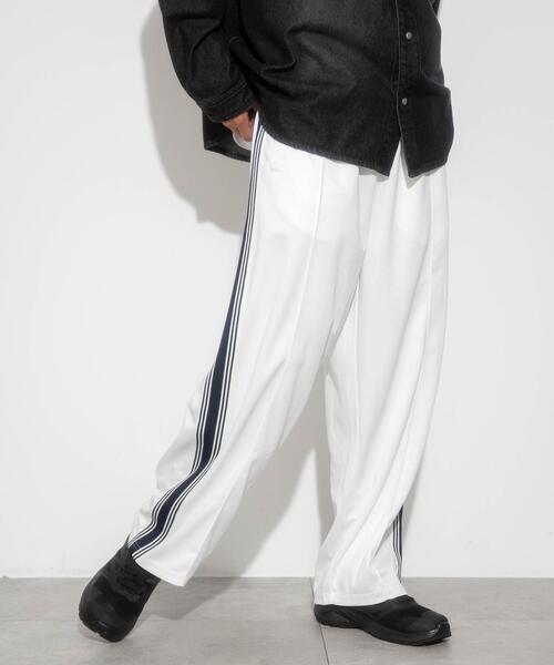 FILA（フィラ）の「∴WEGO/別注FILAライントラックパンツ（その他パンツ・メンズ・ブラック/オフホワイト・MEDIUM/LARGE）」の7枚目の写真