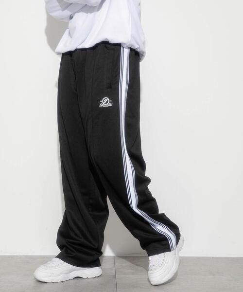 FILA（フィラ）の「∴WEGO/別注FILAライントラックパンツ（その他パンツ・メンズ・ブラック/オフホワイト・MEDIUM/LARGE）」の11枚目の写真