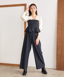 mysty woman | コルセットsetワイドパンツ 152027(その他パンツ)