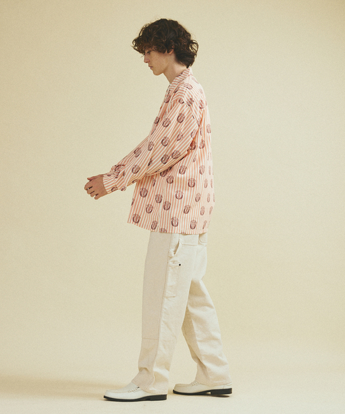 417 EDIFICE（フォーワンセブンエディフィス）の「ストライプ プリント プリントシャツ（シャツ/ブラウス・メンズ・レッド/サックスブルー/ブラック・MEDIUM/LARGE）」の13枚目の写真