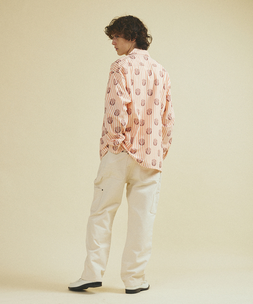 417 EDIFICE（フォーワンセブンエディフィス）の「ストライプ プリント プリントシャツ（シャツ/ブラウス・メンズ・レッド/サックスブルー/ブラック・MEDIUM/LARGE）」の15枚目の写真