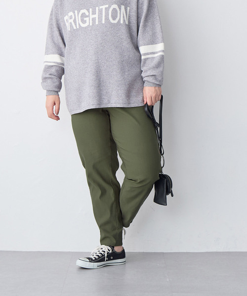 anyfee(エニフィー)の「【anyfee】GOODテーパードパンツ《大きいサイズ/プラスサイズ》◆2025SS◆(スラックス・レディース・ネイビー/カーキ/アイボリー/ブラック・3L/4L/5L/LL)」の13枚目の写真