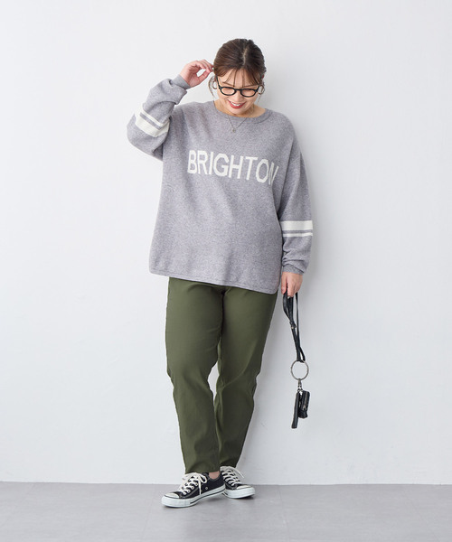 anyfee(エニフィー)の「【anyfee】GOODテーパードパンツ《大きいサイズ/プラスサイズ》◆2025SS◆(スラックス・レディース・ネイビー/カーキ/アイボリー/ブラック・3L/4L/5L/LL)」の14枚目の写真