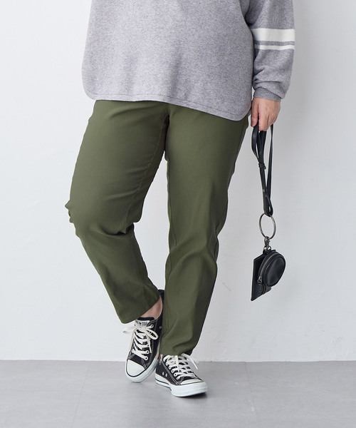 anyfee(エニフィー)の「【anyfee】GOODテーパードパンツ《大きいサイズ/プラスサイズ》◆2025SS◆(スラックス・レディース・ネイビー/カーキ/アイボリー/ブラック・3L/4L/5L/LL)」の15枚目の写真
