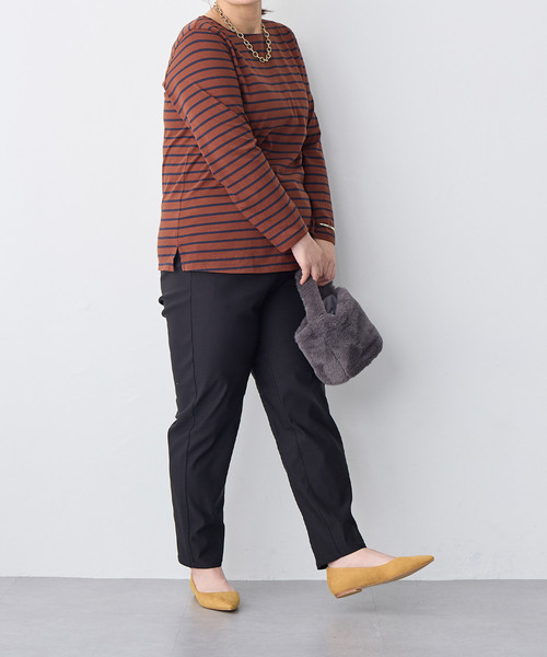 anyfee(エニフィー)の「【anyfee】GOODテーパードパンツ《大きいサイズ/プラスサイズ》◆2025SS◆(スラックス・レディース・ネイビー/カーキ/アイボリー/ブラック・3L/4L/5L/LL)」の21枚目の写真