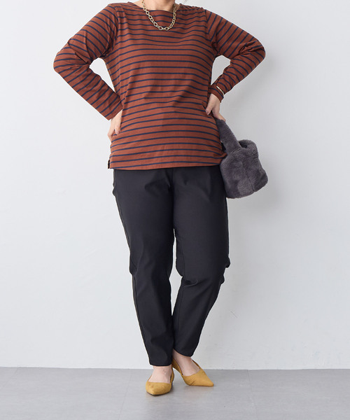 anyfee(エニフィー)の「【anyfee】GOODテーパードパンツ《大きいサイズ/プラスサイズ》◆2025SS◆(スラックス・レディース・ネイビー/カーキ/アイボリー/ブラック・3L/4L/5L/LL)」の22枚目の写真
