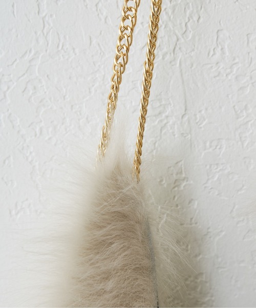 Whim Gazette（ウィムガゼット）の「ムートンバッグ（トートバッグ・レディース・ブラウン/ベージュ/モカ/アイボリー・FREE）」の13枚目の写真