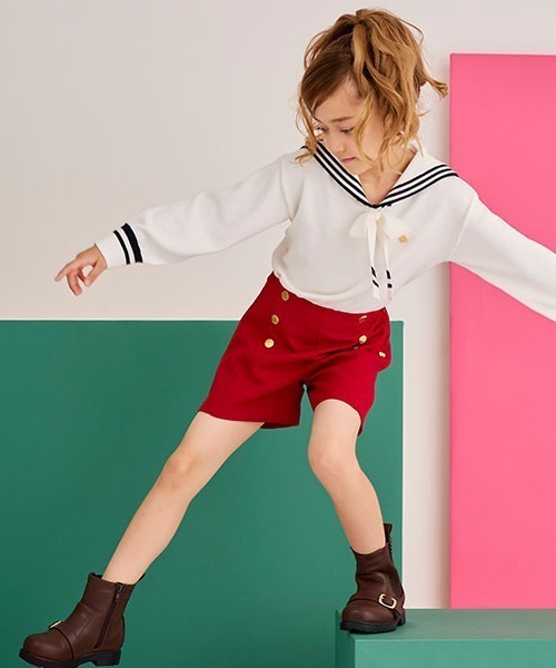 ☆kate spade new york kids☆キュロットスカート 130 トドラー チェックプリーツキュロットスカート（その他） | kate