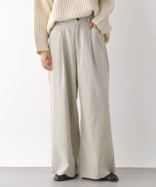 LEPSIM(レプシィム)の「細コールタックパンツ 145477(その他パンツ・レディース・チャコールグレー/グレイッシュベージュ/ブラウン・FREE)」の3枚目の写真