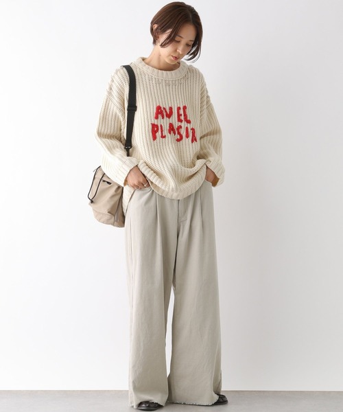 LEPSIM(レプシィム)の「細コールタックパンツ 145477(その他パンツ・レディース・チャコールグレー/グレイッシュベージュ/ブラウン・FREE)」の8枚目の写真