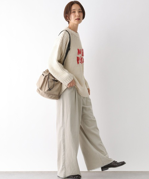 LEPSIM(レプシィム)の「細コールタックパンツ 145477(その他パンツ・レディース・チャコールグレー/グレイッシュベージュ/ブラウン・FREE)」の9枚目の写真