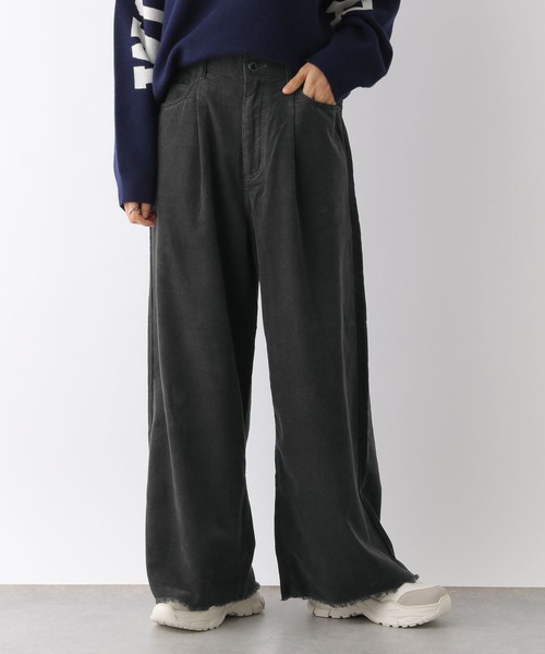 LEPSIM(レプシィム)の「細コールタックパンツ 145477(その他パンツ・レディース・チャコールグレー/グレイッシュベージュ/ブラウン・FREE)」の12枚目の写真