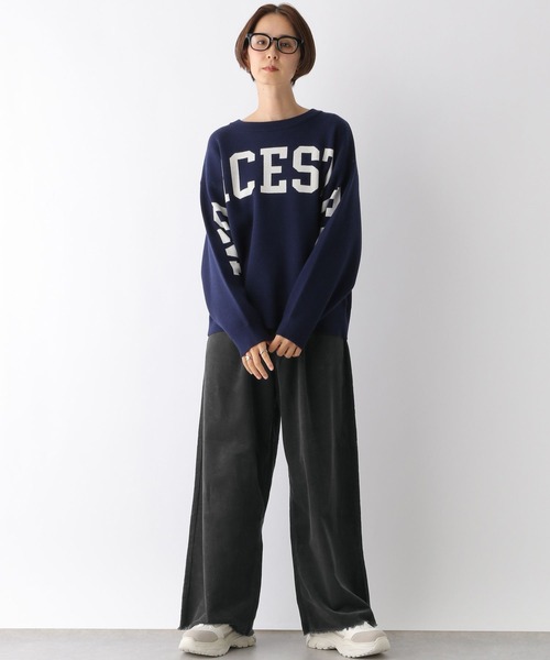 LEPSIM(レプシィム)の「細コールタックパンツ 145477(その他パンツ・レディース・チャコールグレー/グレイッシュベージュ/ブラウン・FREE)」の13枚目の写真