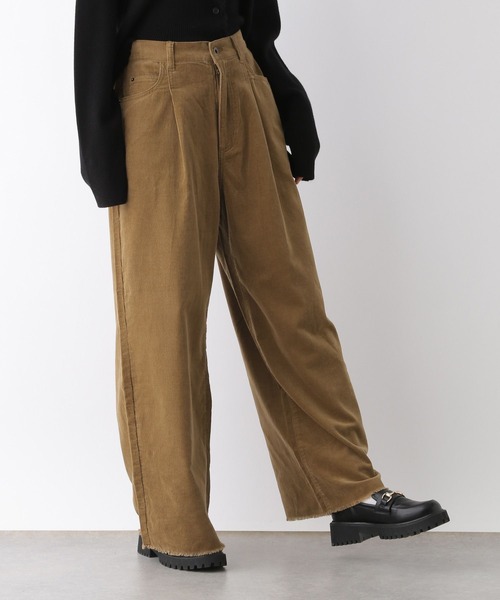 LEPSIM(レプシィム)の「細コールタックパンツ 145477(その他パンツ・レディース・チャコールグレー/グレイッシュベージュ/ブラウン・FREE)」の17枚目の写真