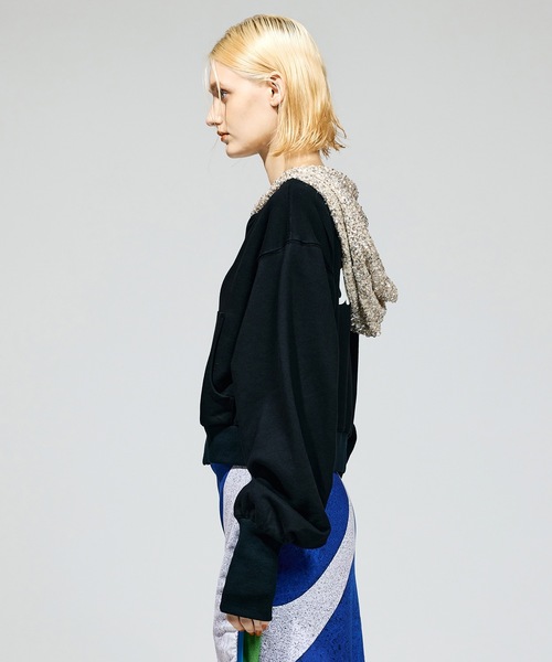 NON TOKYO(ノントーキョー)の「GLITTER ZIP-UP HOODIE(パーカー・レディース・レッド/ブラック/グレー・FREE)」の6枚目の写真