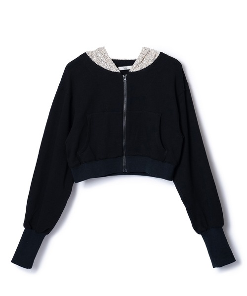 NON TOKYO(ノントーキョー)の「GLITTER ZIP-UP HOODIE(パーカー・レディース・レッド/ブラック/グレー・FREE)」の9枚目の写真