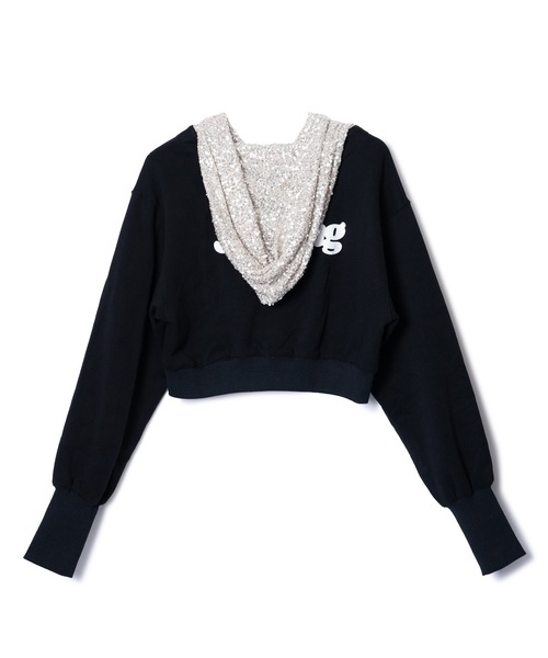 NON TOKYO(ノントーキョー)の「GLITTER ZIP-UP HOODIE(パーカー・レディース・レッド/ブラック/グレー・FREE)」の10枚目の写真