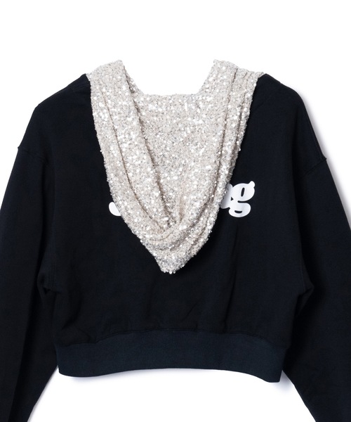 NON TOKYO(ノントーキョー)の「GLITTER ZIP-UP HOODIE(パーカー・レディース・レッド/ブラック/グレー・FREE)」の11枚目の写真