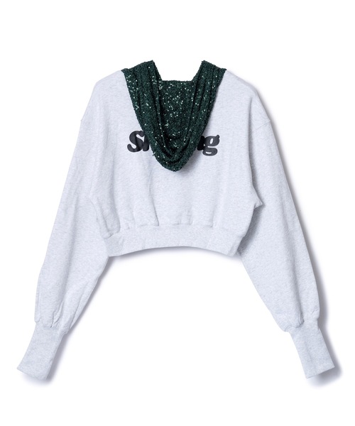NON TOKYO(ノントーキョー)の「GLITTER ZIP-UP HOODIE(パーカー・レディース・レッド/ブラック/グレー・FREE)」の14枚目の写真
