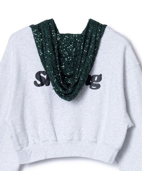 NON TOKYO(ノントーキョー)の「GLITTER ZIP-UP HOODIE(パーカー・レディース・レッド/ブラック/グレー・FREE)」の15枚目の写真