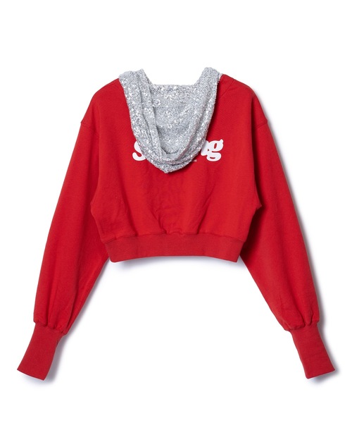 NON TOKYO(ノントーキョー)の「GLITTER ZIP-UP HOODIE(パーカー・レディース・レッド/ブラック/グレー・FREE)」の18枚目の写真