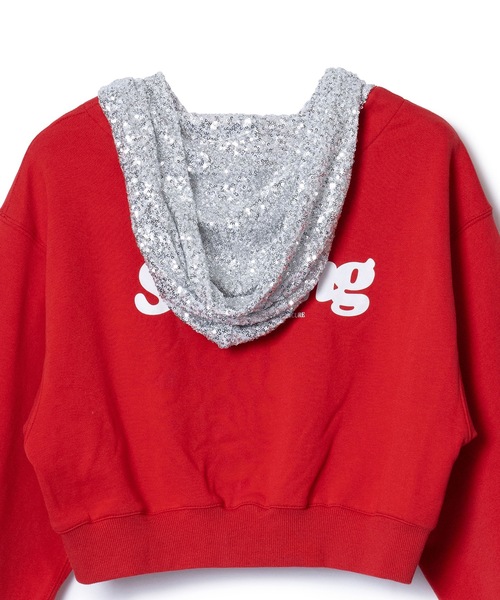 NON TOKYO(ノントーキョー)の「GLITTER ZIP-UP HOODIE(パーカー・レディース・レッド/ブラック/グレー・FREE)」の19枚目の写真