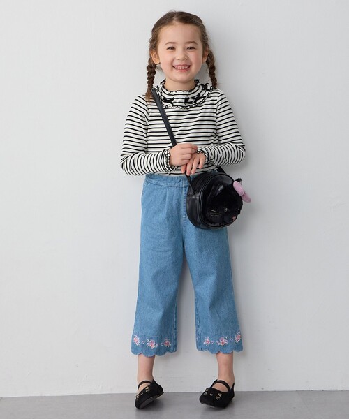 ANY（エニィ）の「ふわふわネコポシェット（ショルダーバッグ・キッズ・ベージュ系6/ブラック系・F）」の4枚目の写真